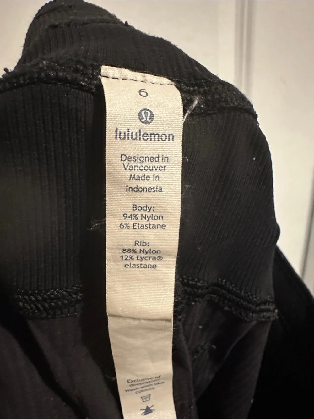 lululemon athletica Black Track Joggers with Drawstring Waist